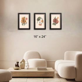 3 Pcs Amazing Aesthetic Art Frames For House Decor - 0