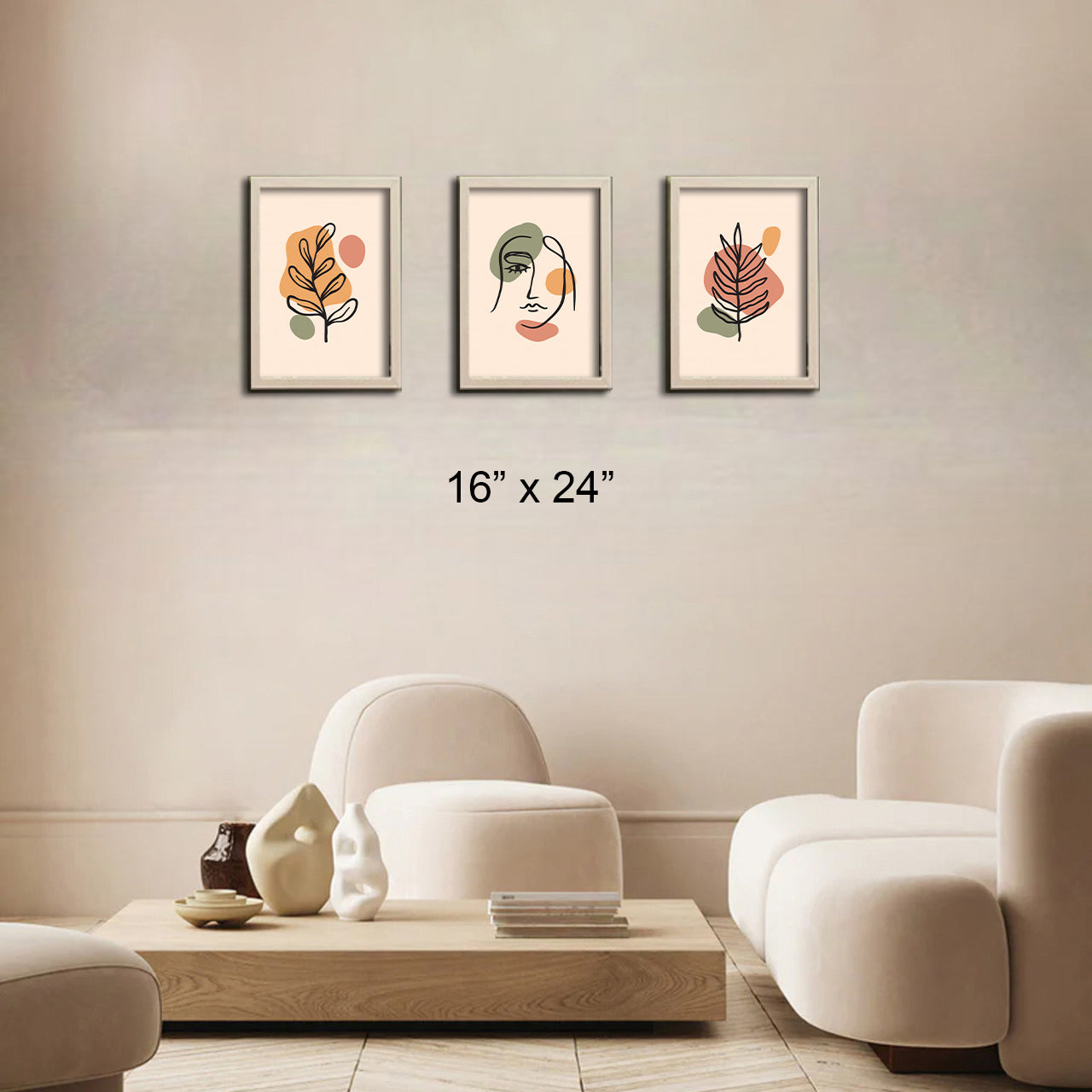 3 Pcs Amazing Aesethetic Art Frames For House Decor