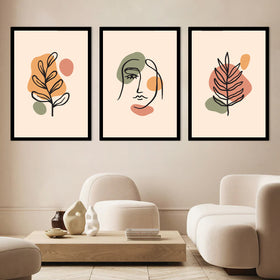 3 Pcs Amazing Aesthetic Art Frames For House Decor