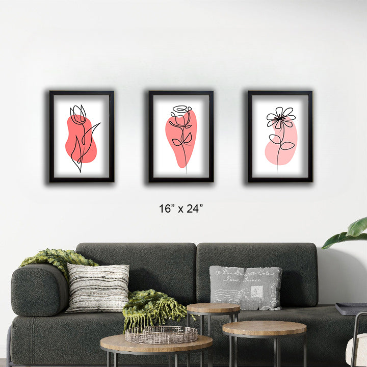Set of 3 Aesethetic Wall Decoration Photo Frames