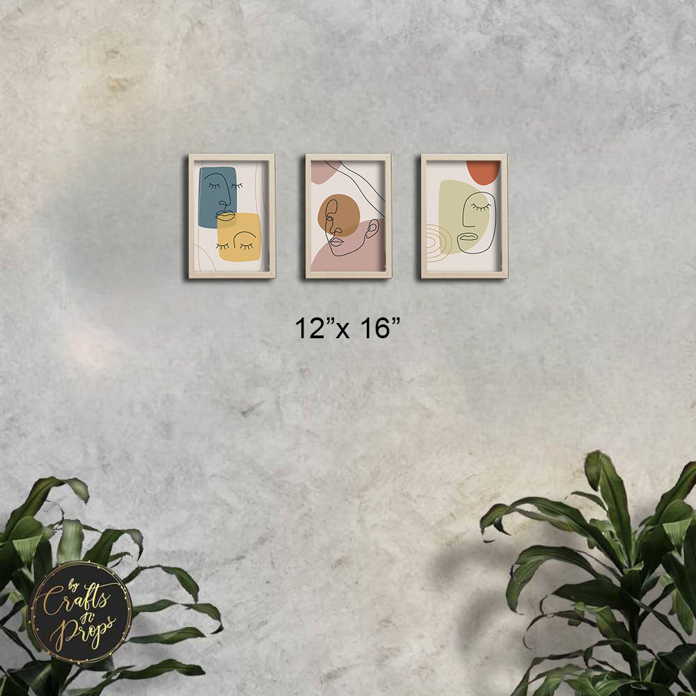 3 Pcs of Modern / Abstract Art Frames
