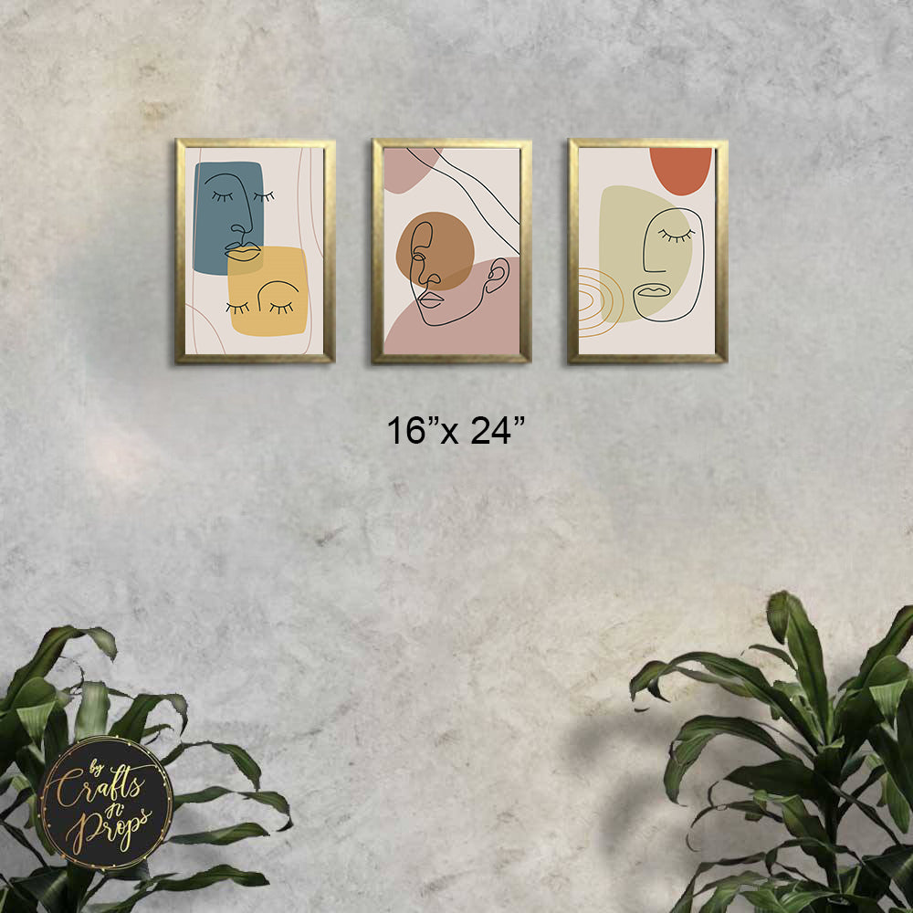 3 Pcs of Modern / Abstract Art Frames