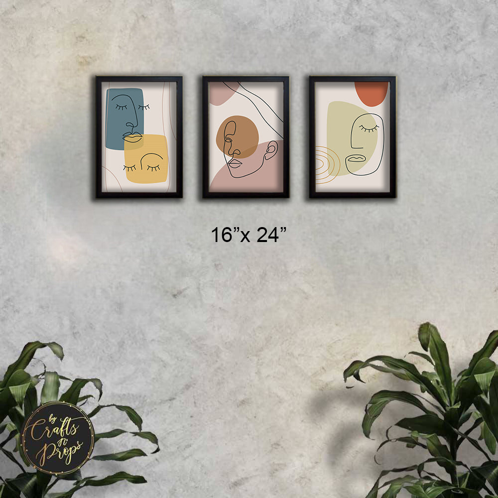3 Pcs of Modern / Abstract Art Frames