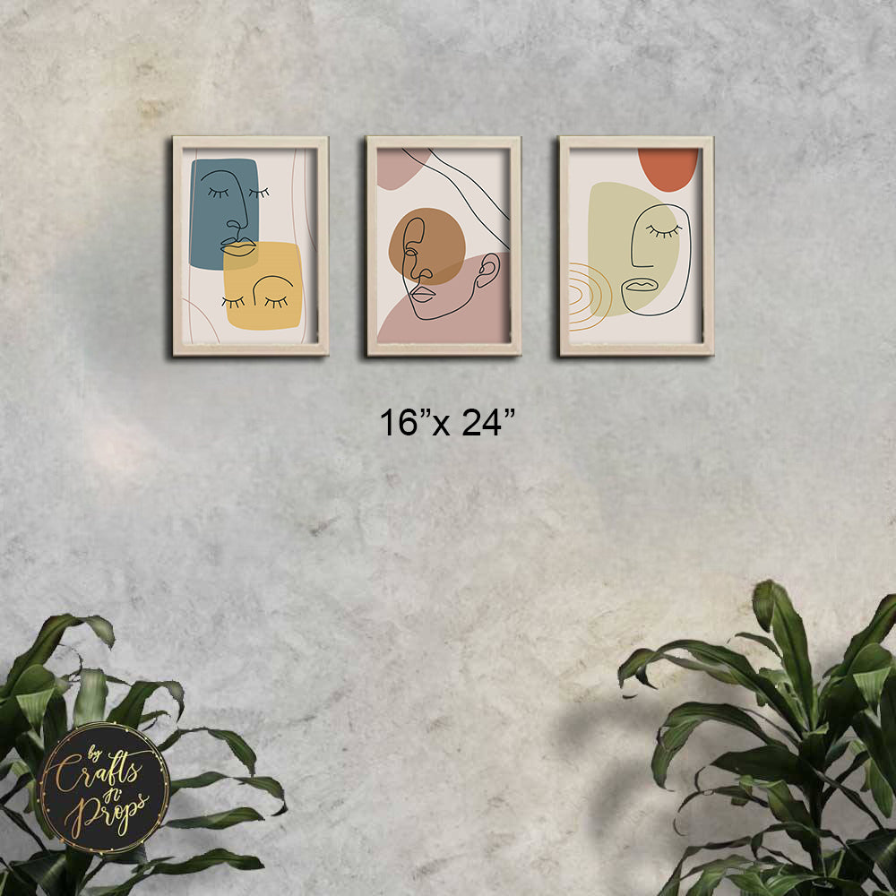 3 Pcs of Modern / Abstract Art Frames