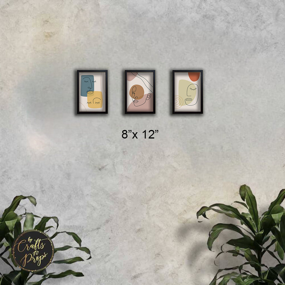 3 Pcs of Modern / Abstract Art Frames