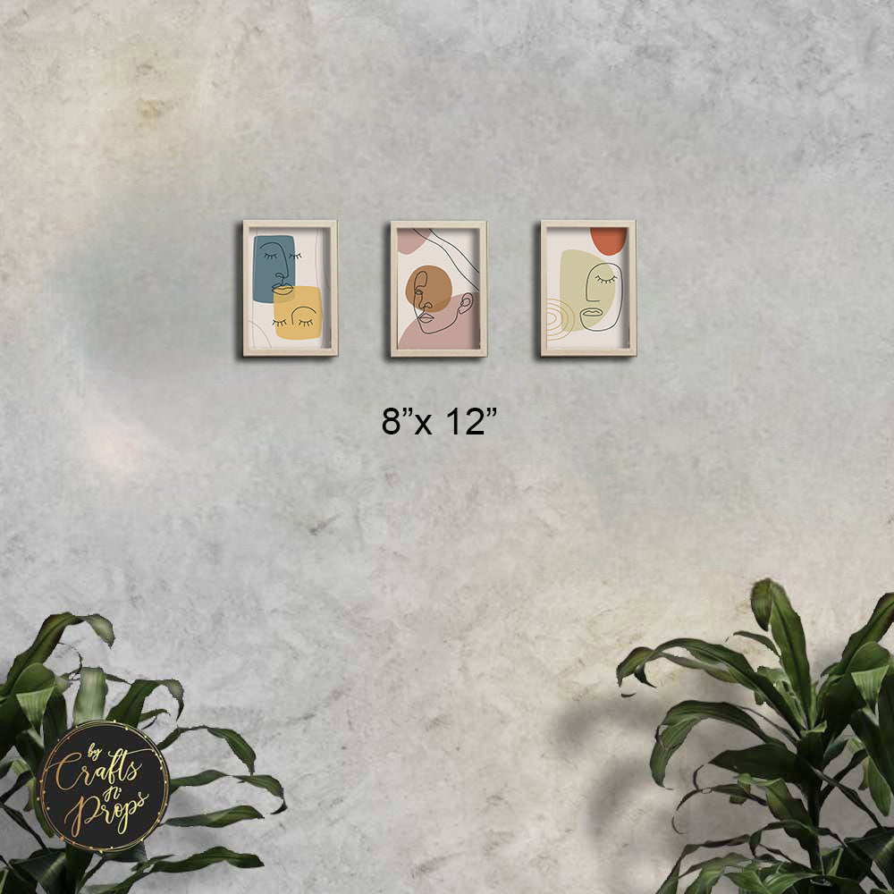 3 Pcs of Modern / Abstract Art Frames