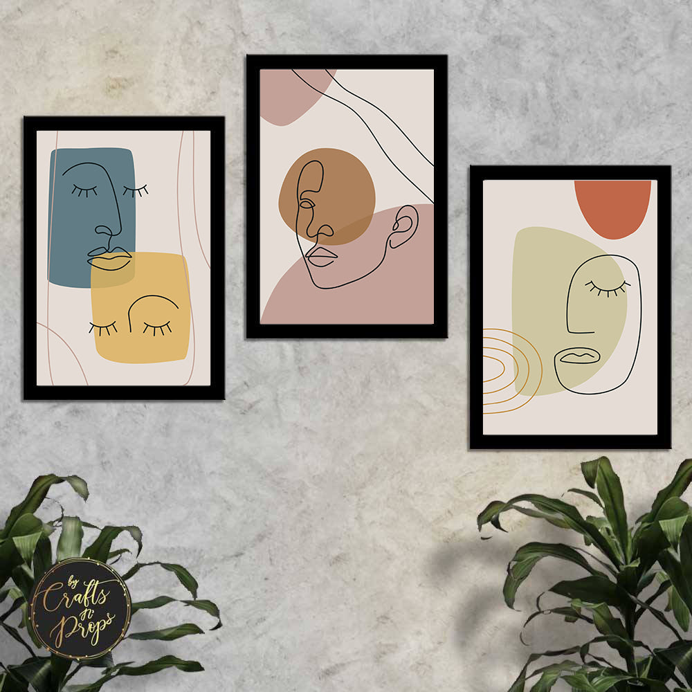 3 Pcs of Modern / Abstract Art Frames