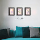 Glass front Abstract Art frame Set of 3-7