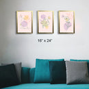 Glass front Abstract Art frame Set of 3-4