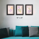 Glass front Abstract Art frame Set of 3-2