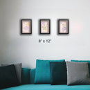 Glass front Abstract Art frame Set of 3-5