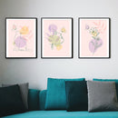 Glass front Abstract Art frame Set of 3-1