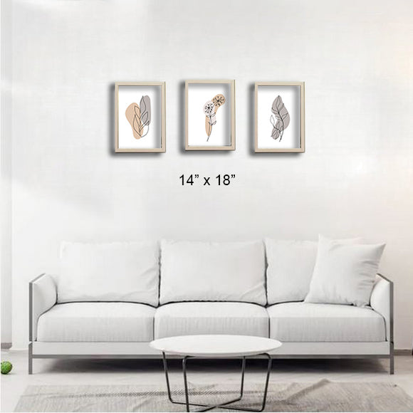 3 Pcs Beautiful Aesthetic Photo Frames