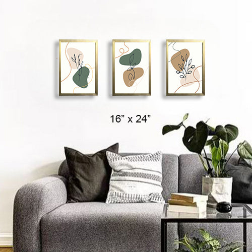 3 pcs Abstract Art frames