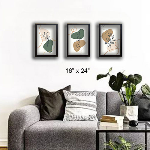 3 pcs Abstract Art frames