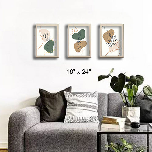 3 pcs Abstract Art frames