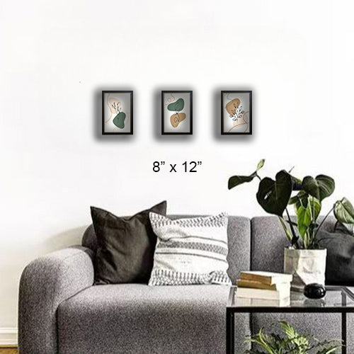 3 pcs Abstract Art frames
