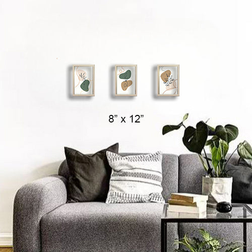 3 pcs Abstract Art frames