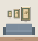 Single Kun Fayakun Calligraphy Frame - Quran Verse Wall Art with Translation Traditional Minimalist Style | Muslim Home Decor|-2