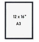 Black 12x16 inch custom collage wall frame with clean modern design. - Custom Collage Wall Frame Set – Personalized Gallery Decor - 4x4" / Black - Frame World