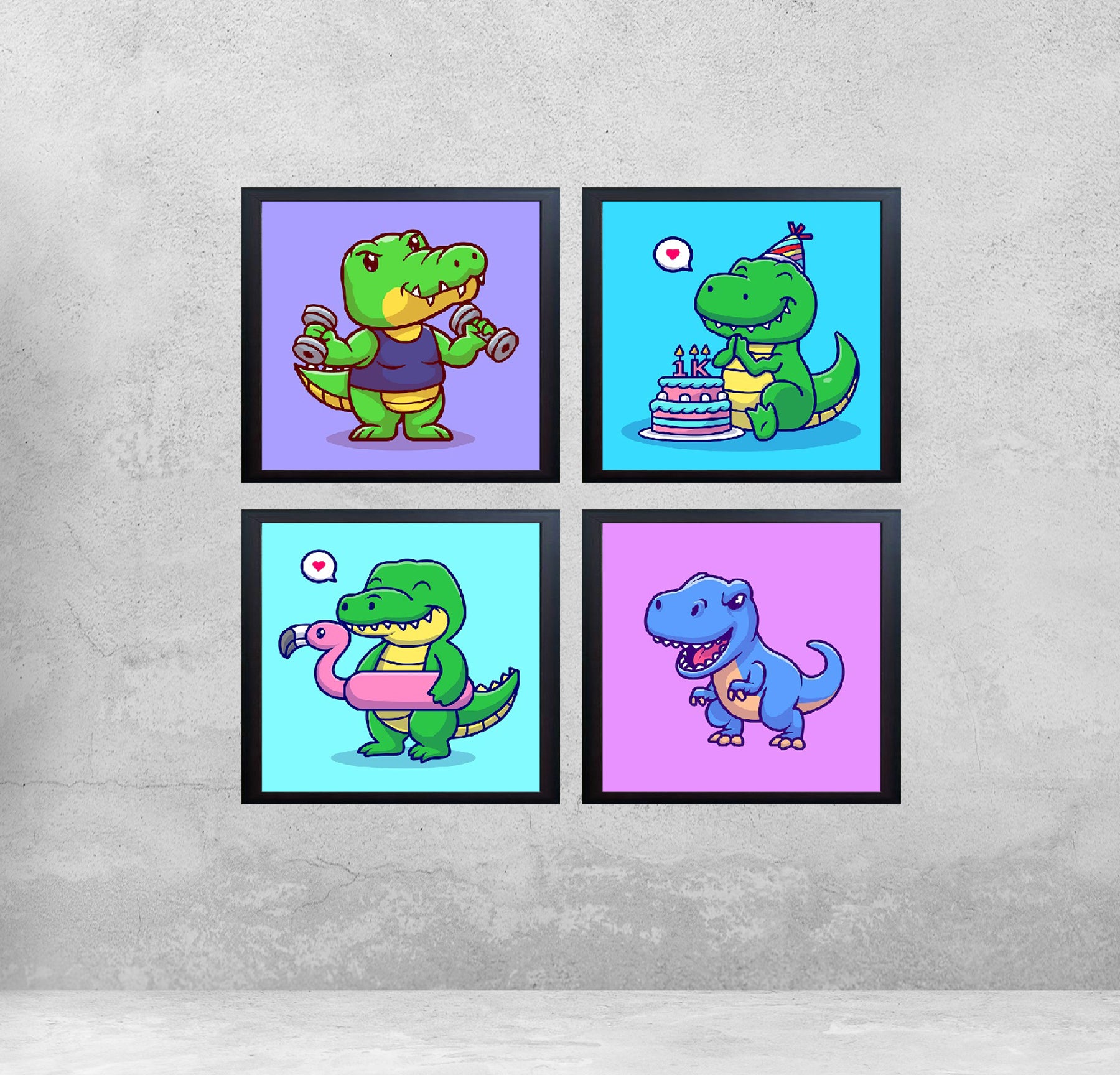 Pack of 4 Kids Nursery Picture Frames