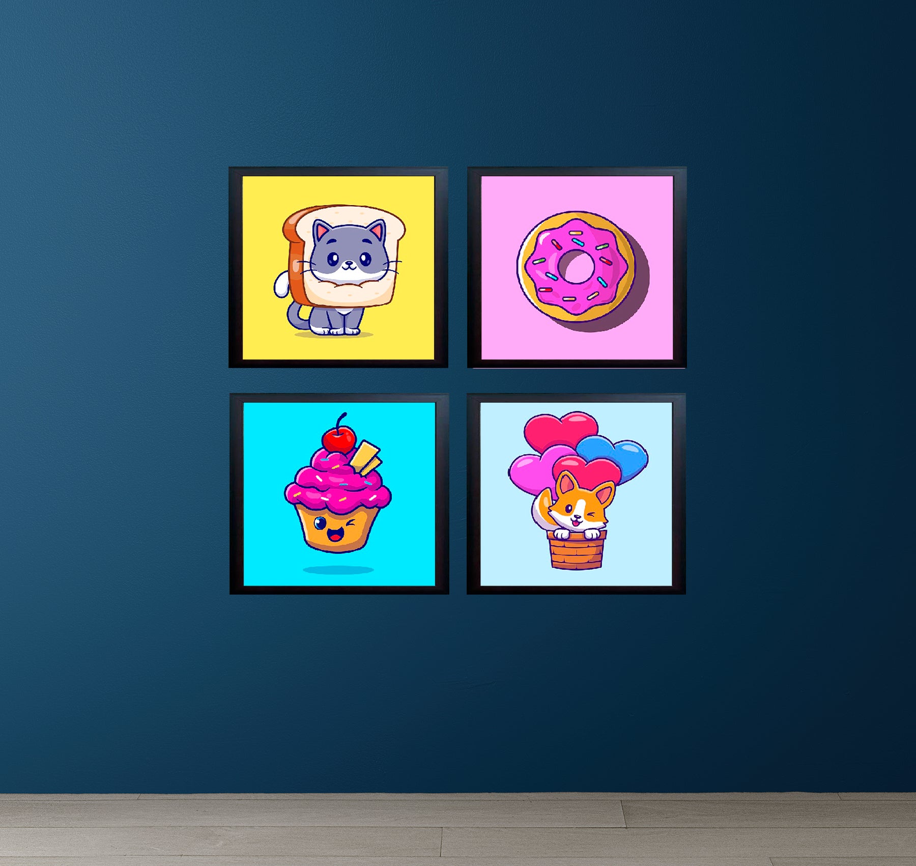 Pack of 4 Kids Nursery Picture Frames