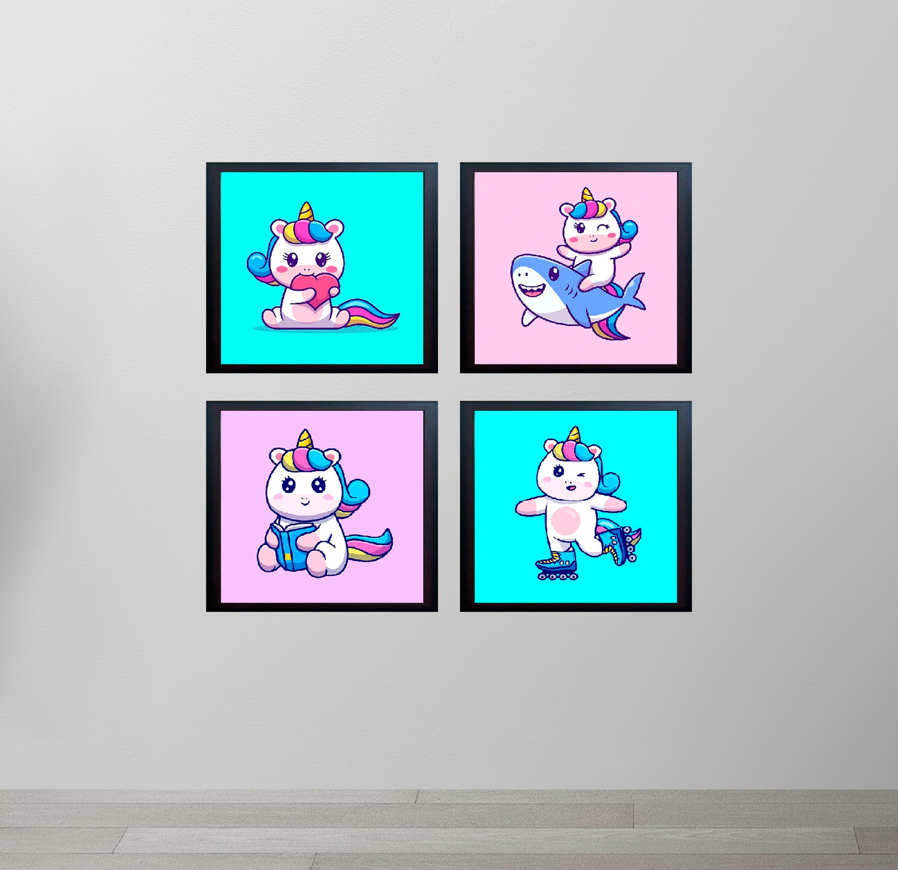Pack of 4 Kids Nursery Picture Frames