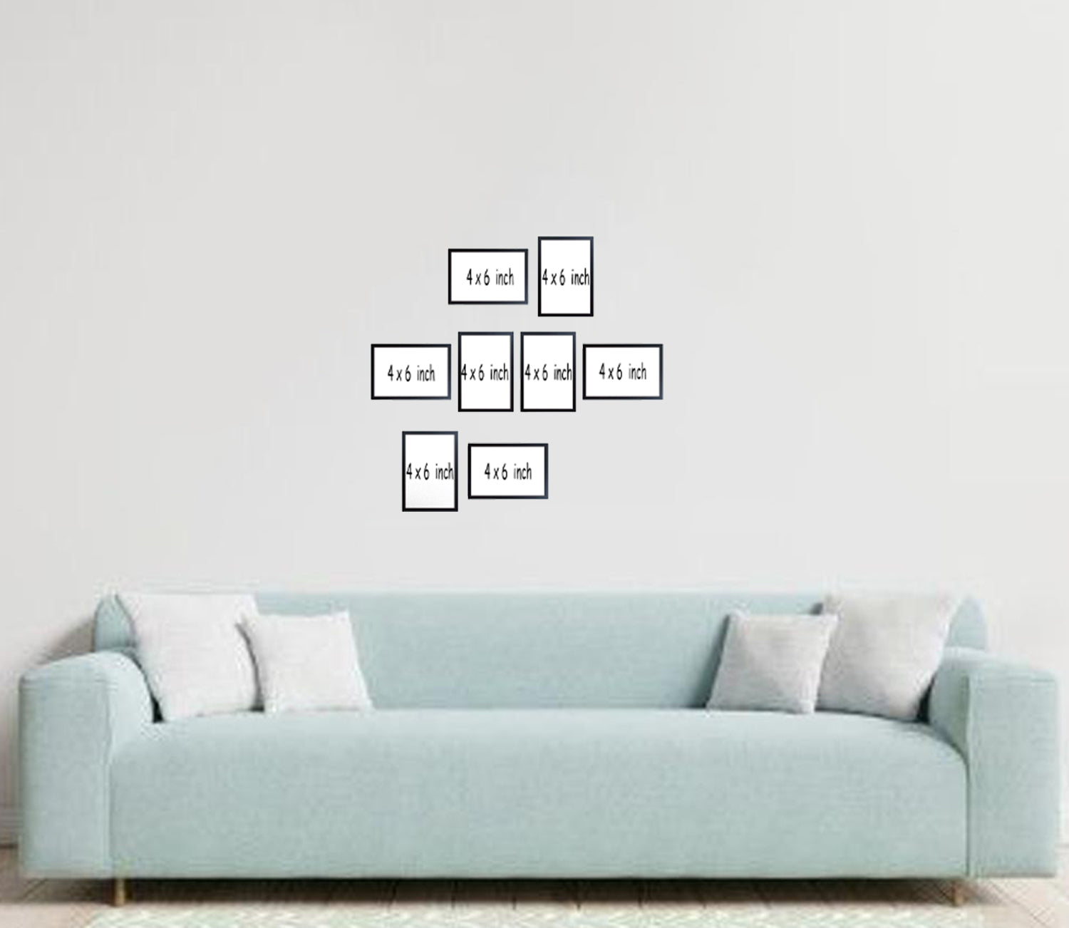 Buy black Set of 8 Picture Frames For Wall Decor