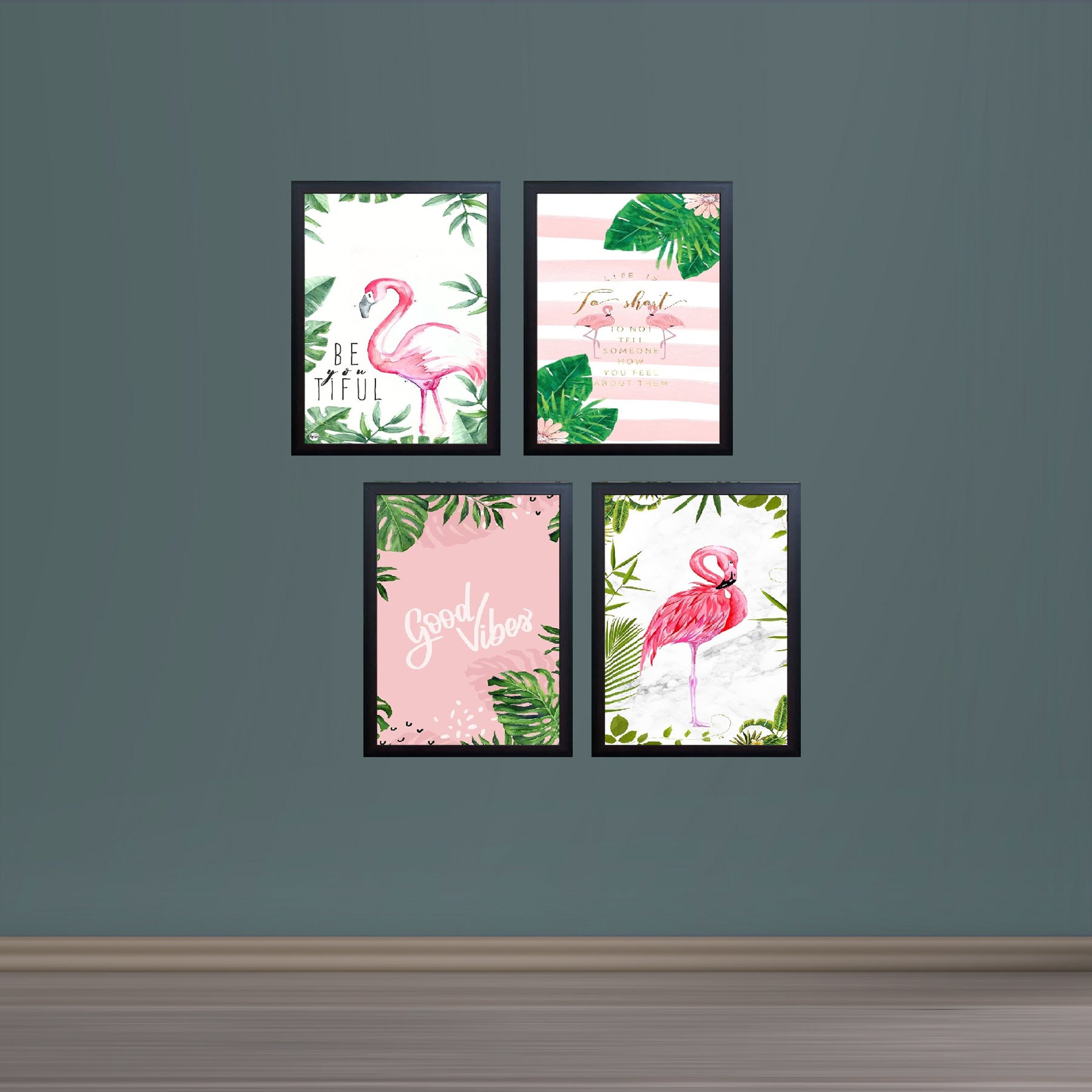Pack of 4 Girls Makeup Vanity Frames for Makeup Room