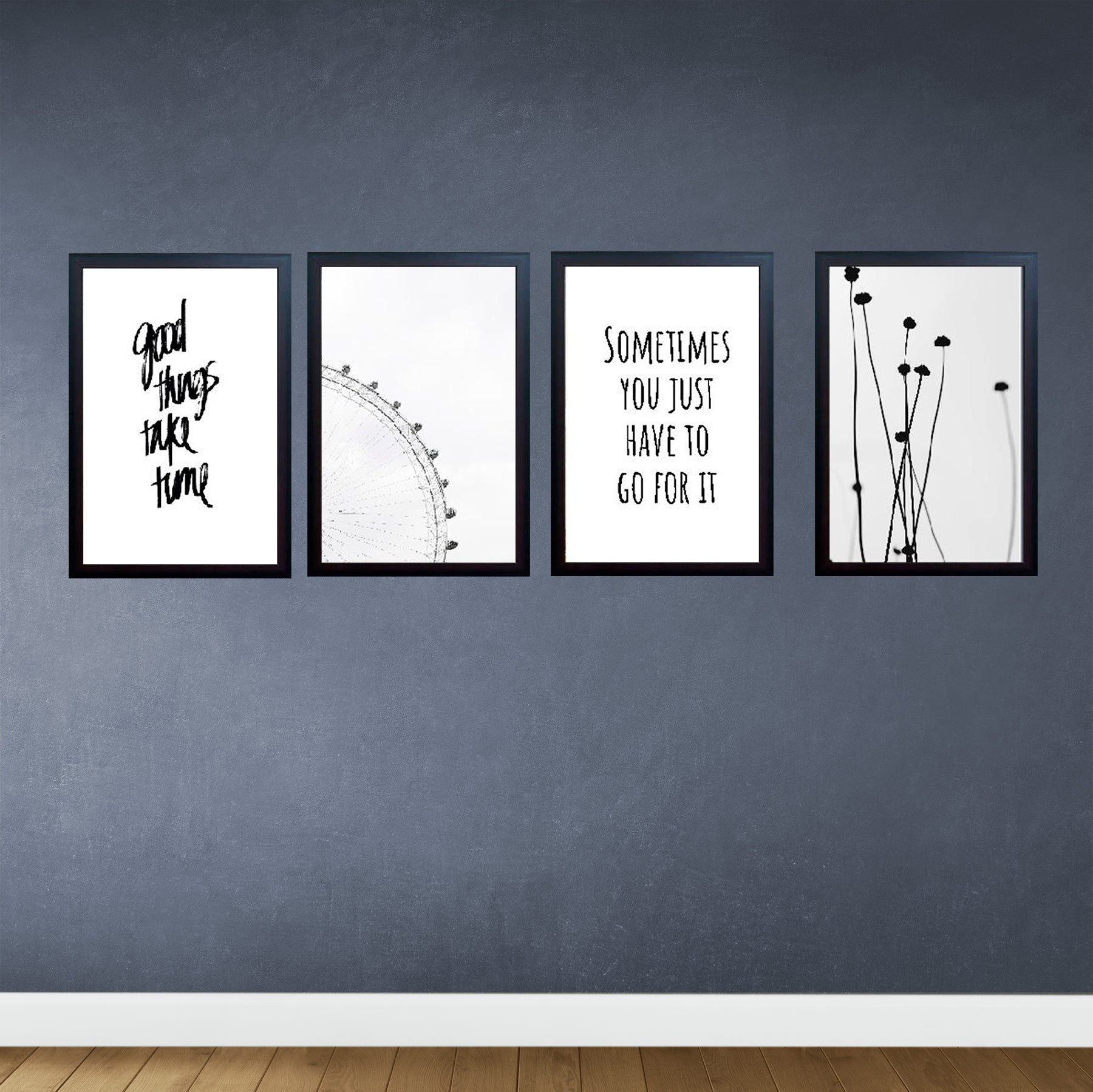 Set of 4 Abstract Aesthetic Picture Frames - 0
