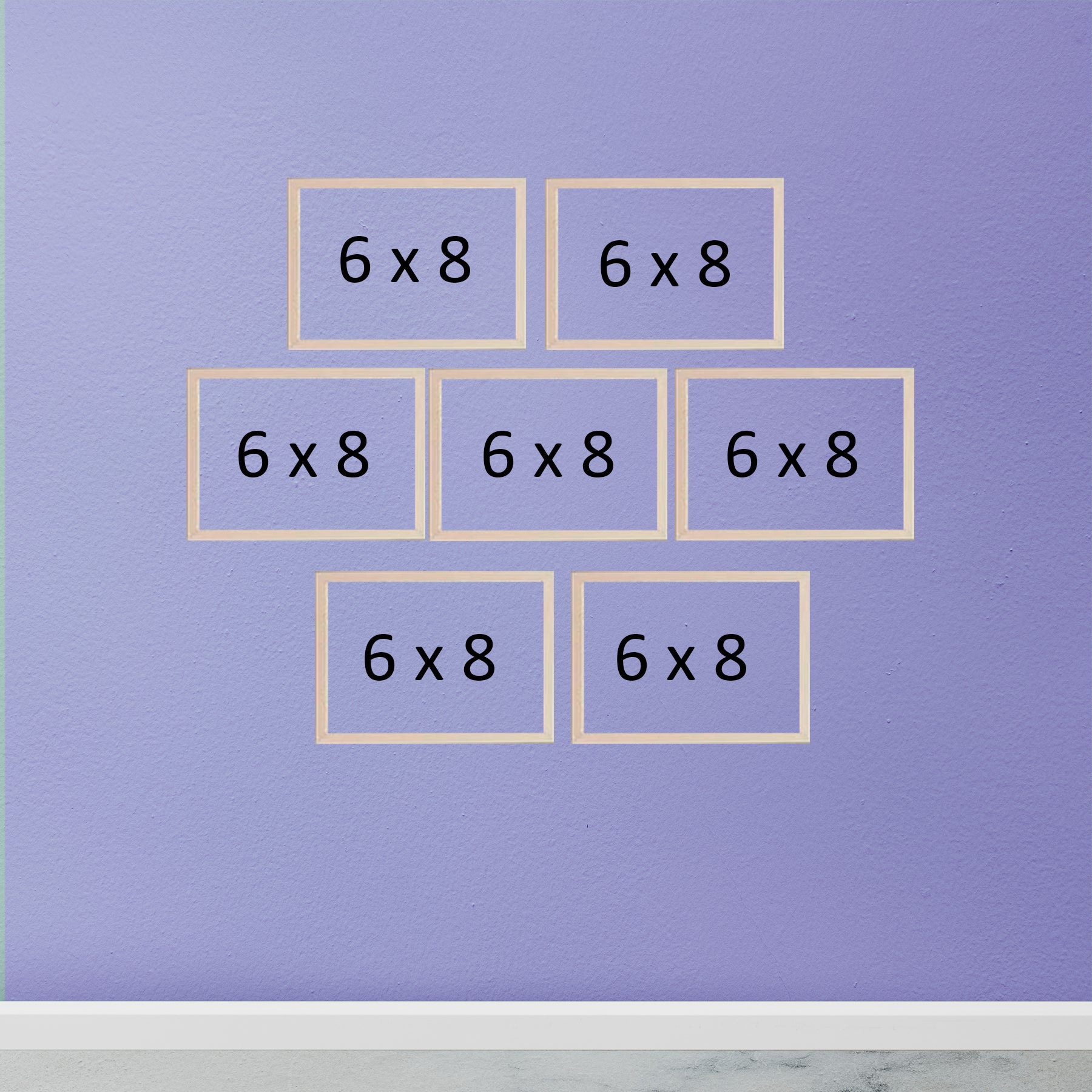 Buy white Collage Photo Frame Set of 7 Frames