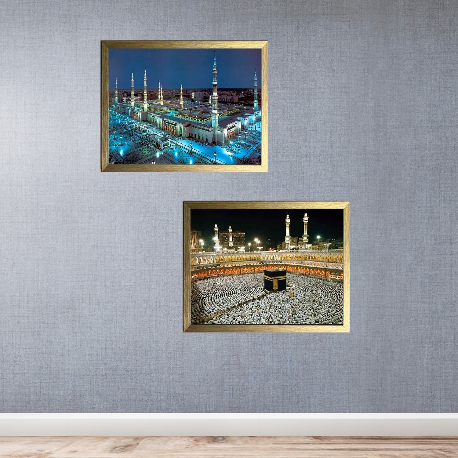 Buy golden 2 PCS Islamic Photo Frames