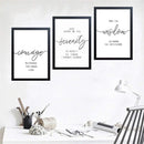 Set of 3 Typography Inspirational Quote Frames-1
