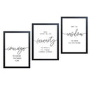 Set of 3 Typography Inspirational Quote Frames-2