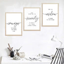Set of 3 Typography Inspirational Quote Frames-3