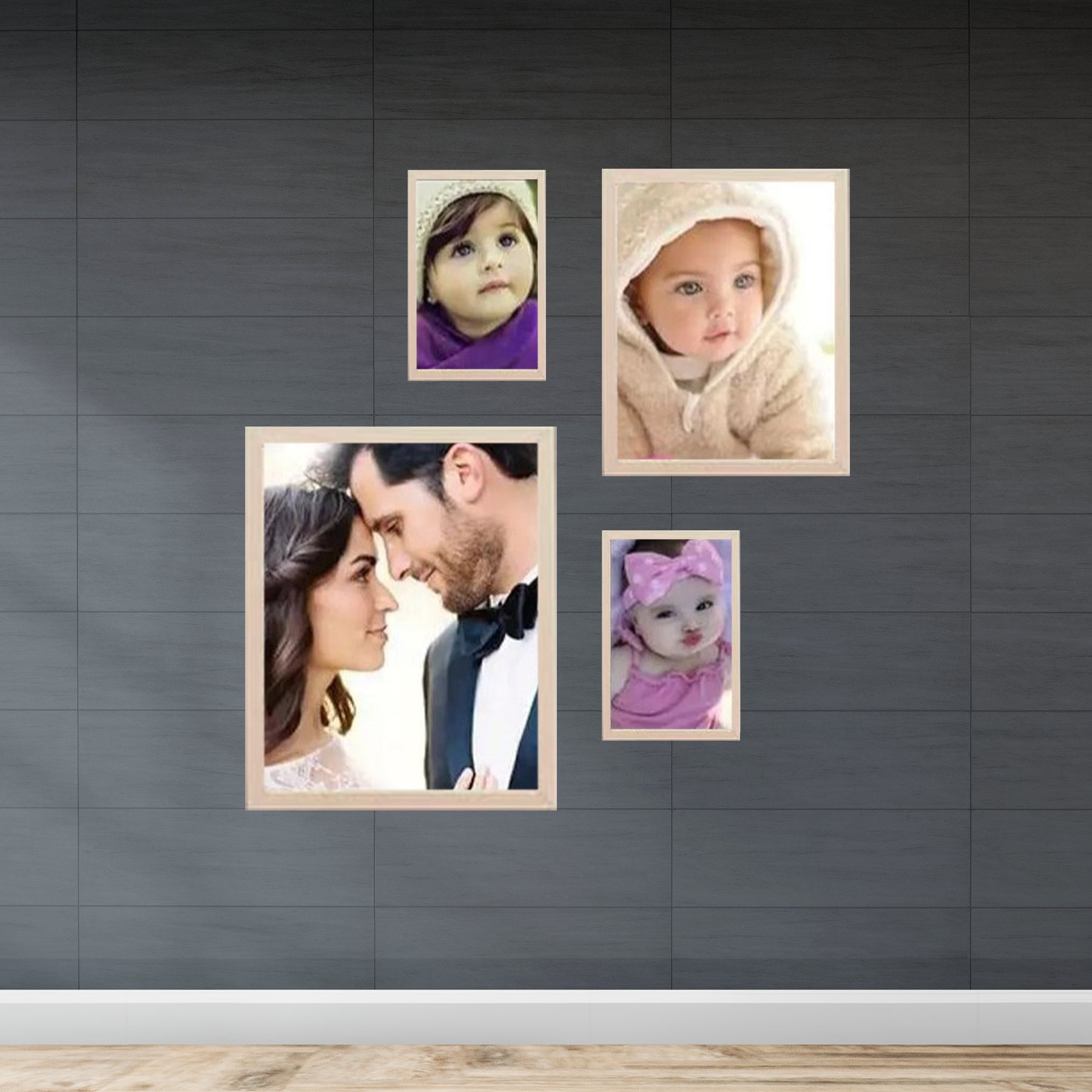 Buy white Pack of 4 Collage set, 10x12 1 pc, 8x10 1 pc, 5x7 2 pcs