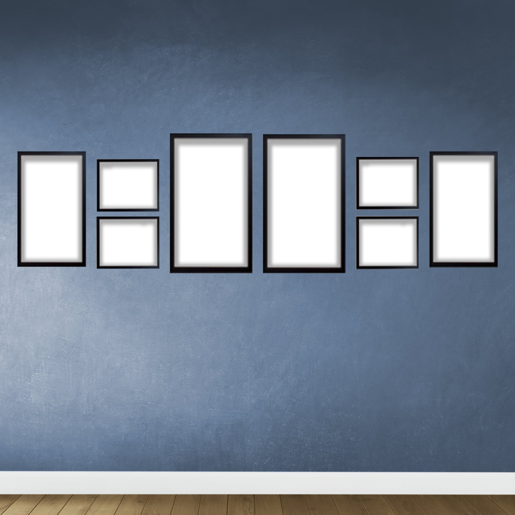 Pack of 8 Wall Gallery Photo Collage (2X 10x14", 2X 8x10", 4X 5x7")