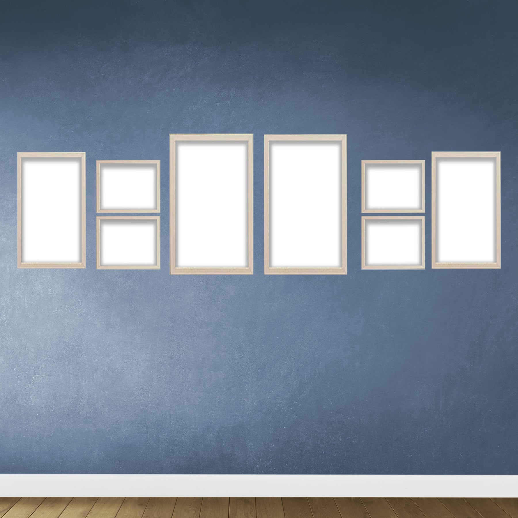 Pack of 8 Wall Gallery Photo Collage (2X 10x14", 2X 8x10", 4X 5x7")