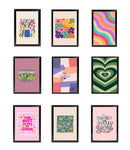 Pack of 9 Aesthetics Frame set Abstract Set-1