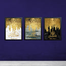 3 PC Islamic Calligraphy Modern Paintings Muslim Wall Art Print Pictures Living Room Home Decoration-2
