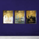 3 PC Islamic Calligraphy Modern Paintings Muslim Wall Art Print Pictures Living Room Home Decoration-3