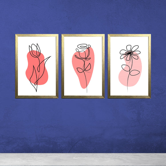 Set of 3 Aesthetic Wall Decoration Photo Frames