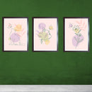 Glass front Abstract Art frame Set of 3-11