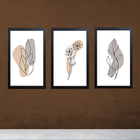 Buy black 3 Pcs Beautiful Aesthetic Photo Frames