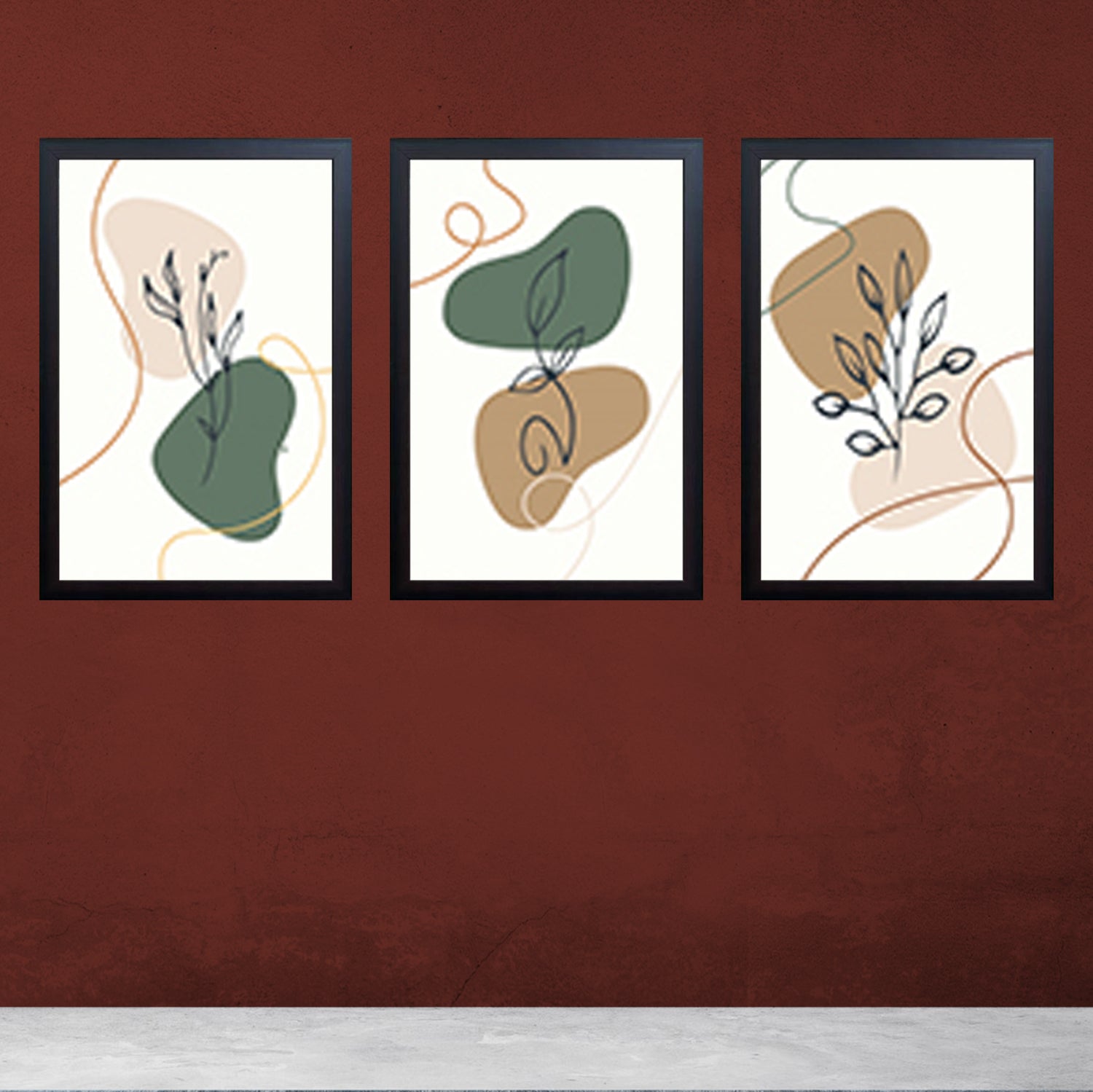 3 pcs Abstract Art frames