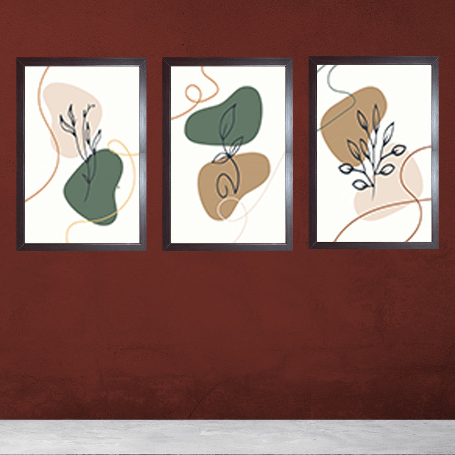 3 pcs Abstract Art frames