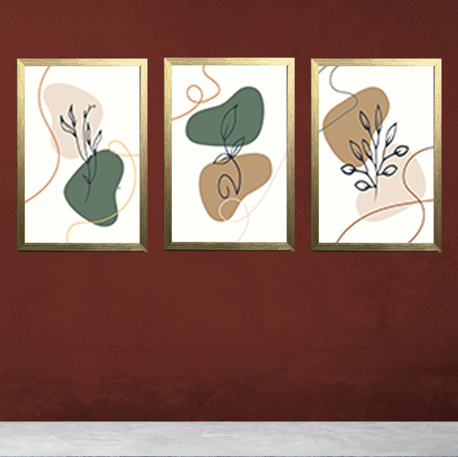3 pcs Abstract Art frames