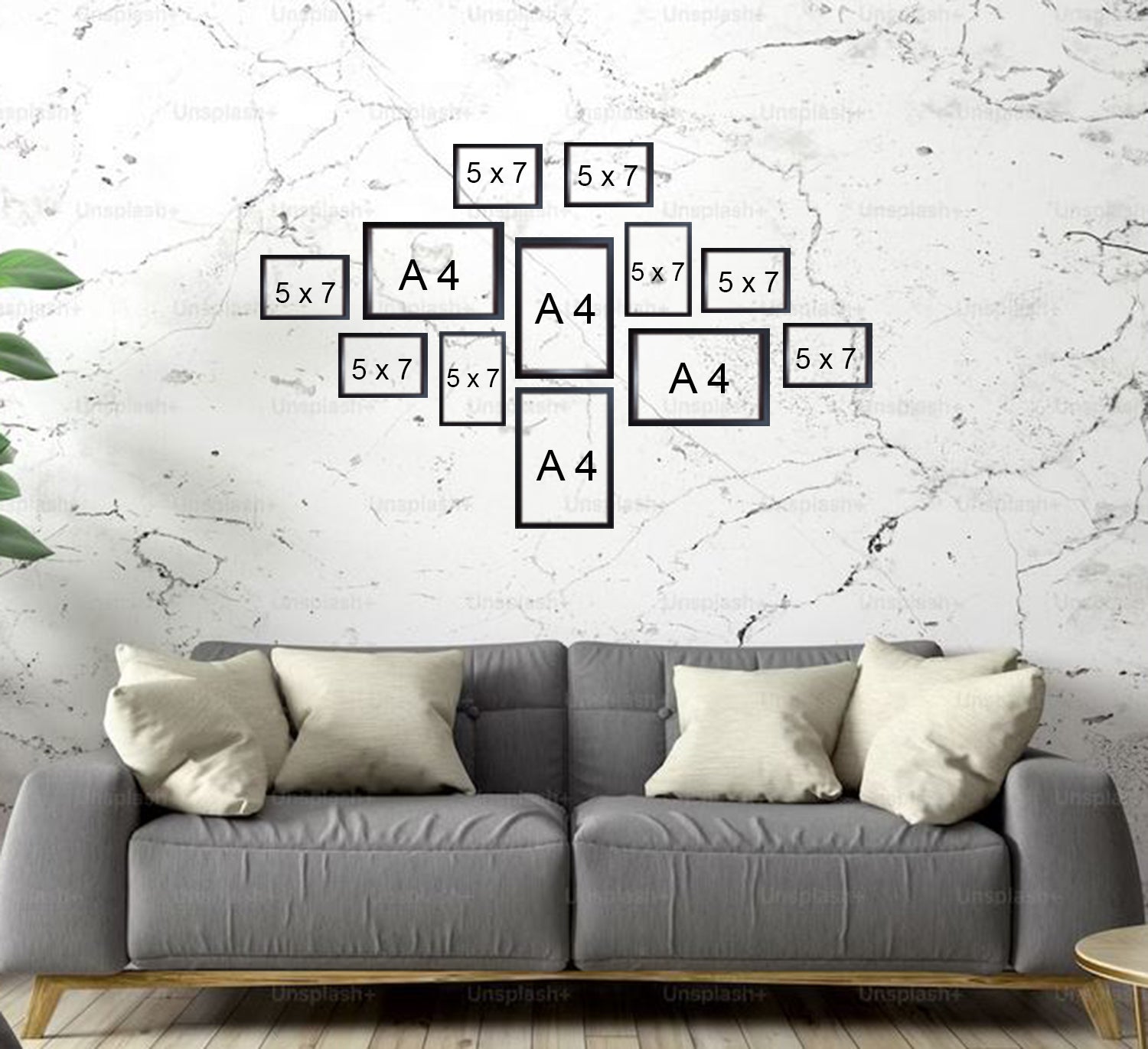 Pack of 12- Collage Photo Frames set