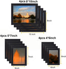 12 pack Picture Frames Gallery Wall Frame Collage Set Wall Art Decor for Home Decoration,Hanging ,Include Multi-Size with Four 8x10, Four 5x7, Four 4x6-3