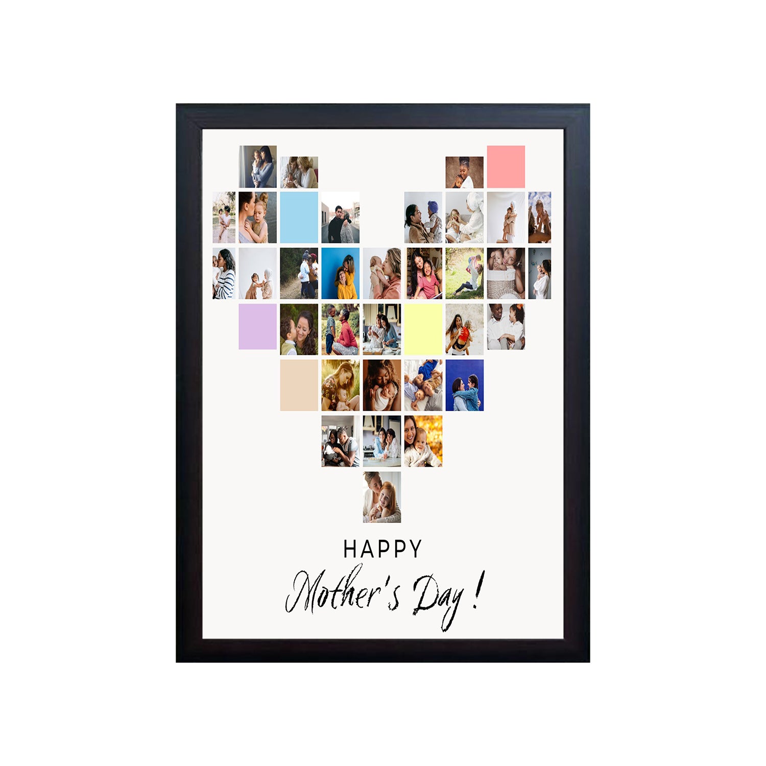 Happy Mothers Days Custom Design Photo Frame 1 Pc ( photo and text is Customizable )